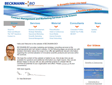 Tablet Screenshot of beckmann-bio.com